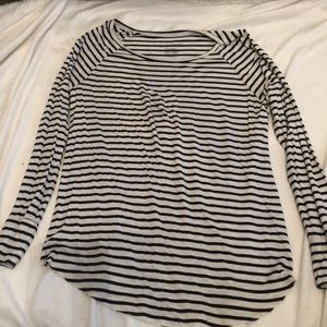 Black & White Striped American Eagle Shirt